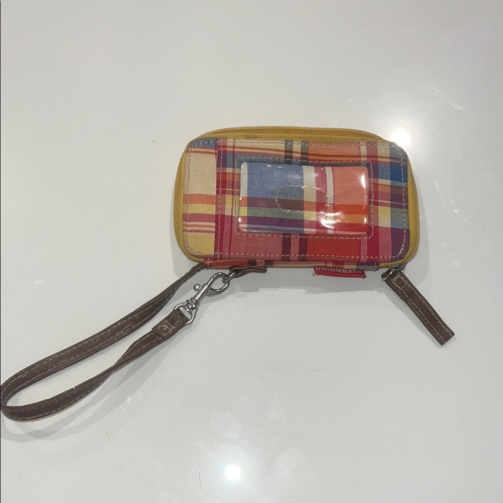UNIONBAY Multicolor Plaid Wristlet